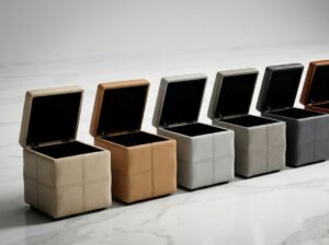 FARBE 儲物腳踏5 歐洲入口全真皮儲物腳踏